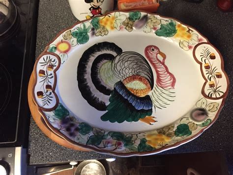 Make stunning videos with a single click. Lg 19x15 Oval Hand Painted Turkey Platter With"9709 Italy ...