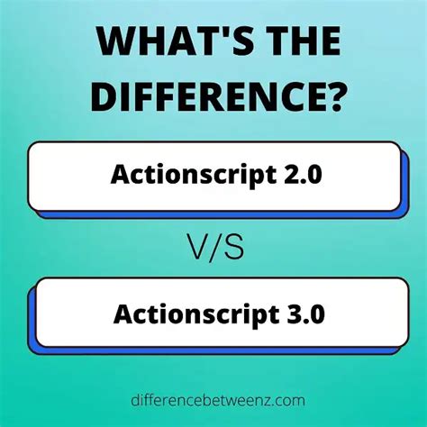 Difference Between Actionscript 20 And Actionscript 30 Difference