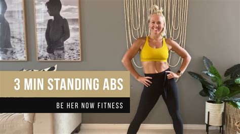 Min Standing Abs Workout Anytime Anywhere No Equipment Needed Youtube