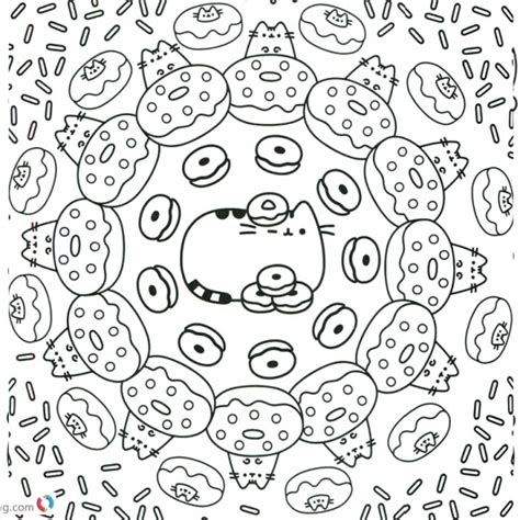 Pusheen Coloring Pages Cute Dinosaur Hat Free Printable Coloring Pages