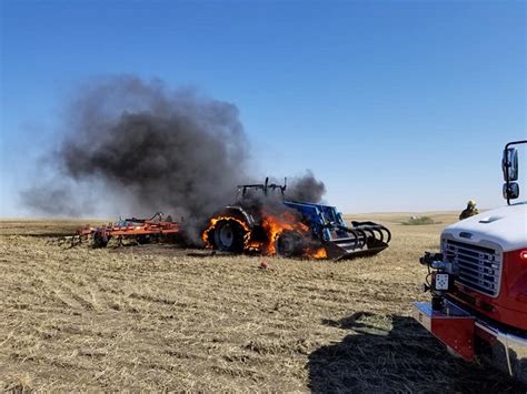 Tractor Goes Up In Flames