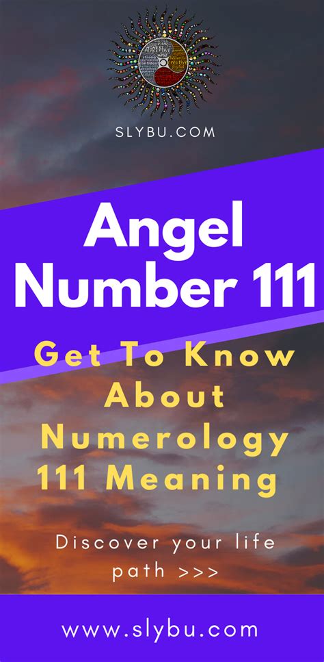 Angel Number 111 The Numerology 111 Meaning Slybu Angel Number