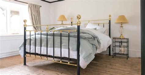 The Edward Superking Iron Bed Wrought Iron And Brass Bed Co