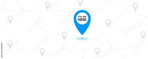You Are Here Icon Map Pin Symbol Place Marker Map Pointer Background