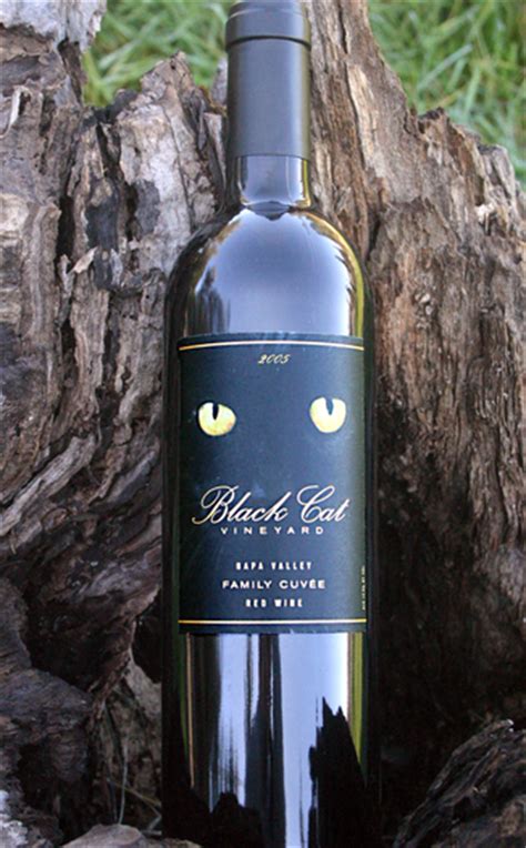 Cats and wine make everything fine socks and sign set. Black Cat Vineyard 2005 Family Cuvee | The Wine Spies