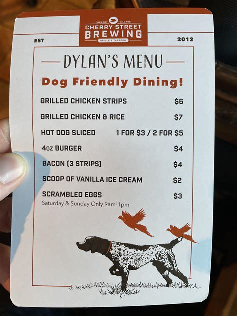 This Restaurant Im At Has A Separate Menu Specifically For Dogs R