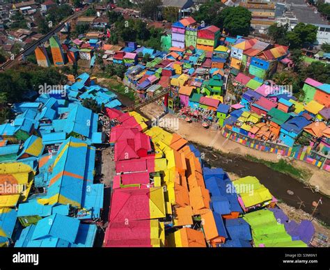 Jodipan Rainbow Village Malang East Java Indonesia Stock Photo Alamy