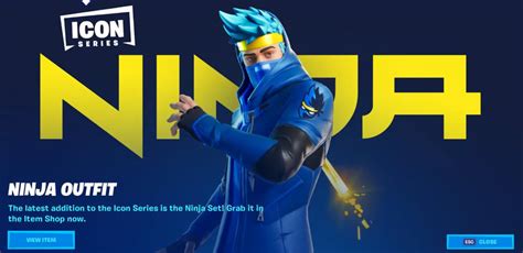 Fortnites Ninja ‘icon Skin Has Just Gone Live And Its The Start Of Something Big