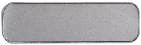 Gray 10 Inch Straight Blank Patch Large Blank Patches For Embroidering