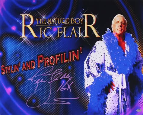 Ric Flair Signed Stylin And Profilin 16x20 Photo Inscribed 16x