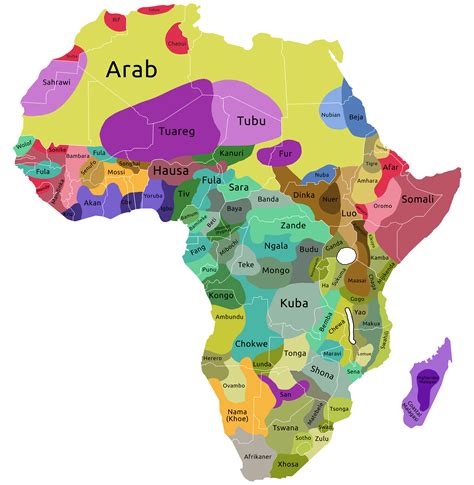 Map Of Ethnicities In Africa Oc Rmaps