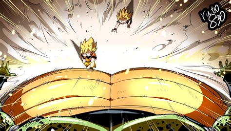 Dragon Ball Z Así Fue El Sacrificio De Goku En Su Perspectiva Y La De Cell