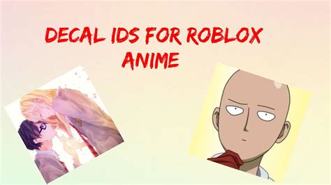 Другие видео об этой игре. Roblox anime decal ids (common anime) - YouTube