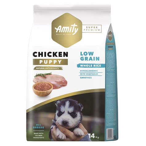 Amity Super Premium Low Grain Puppy Chicken Orniex Produtos