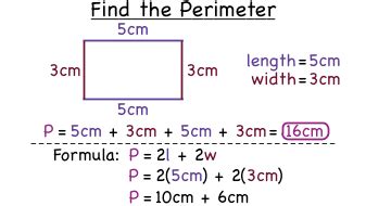 Allow the students to work on their own and to complete the worksheet, should you choose to provide one. How to find the perimeter of a rectangle formula ...