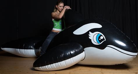 Wal Schwarz Glaenzend Inflatable World