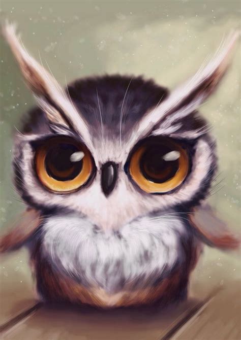 Puff Puff Painted On Ipad Painting Big Owly Eyes And Puffy Fluff Is So