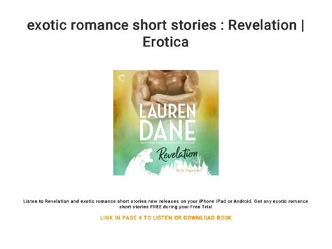 exotic romance short stories revelation erotica