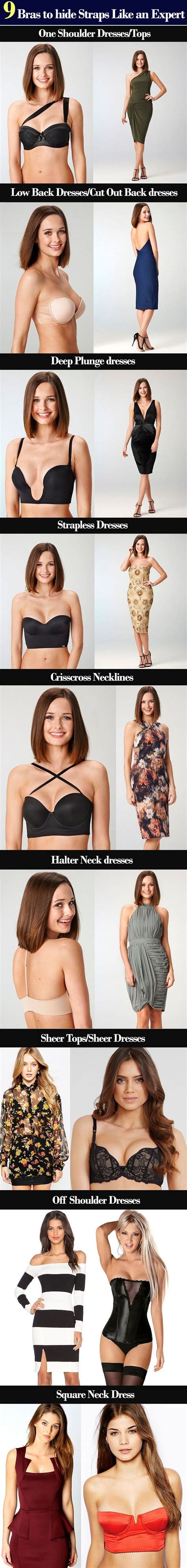 9 bras to hide straps like an expert fashion style and tips infographics fashion infographic