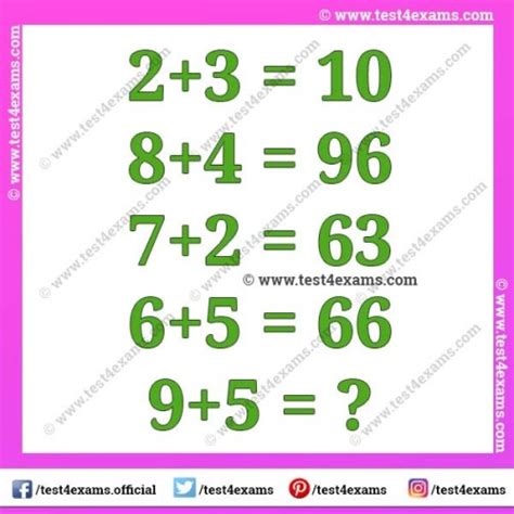 Tricky Math Logic Puzzle With Answer Math Riddles Test 4 Exams