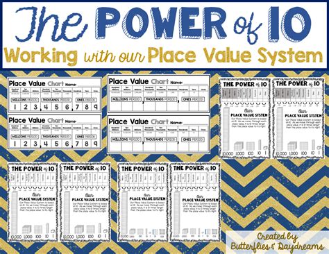 Place Value Notebook Charts And Practice Place Value Chart Place Values