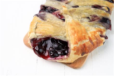 Blueberry Puff Pastry Braid Mixin Mamas