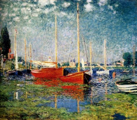 Claude Monet The Red Boats Painting Anysize 50 Off The Red Boats