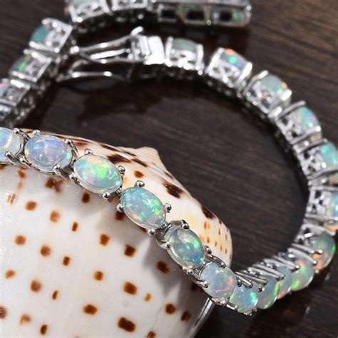 Natural Ethiopian Opal Tennis Bracelet Opal Jewelry Tennis Etsy