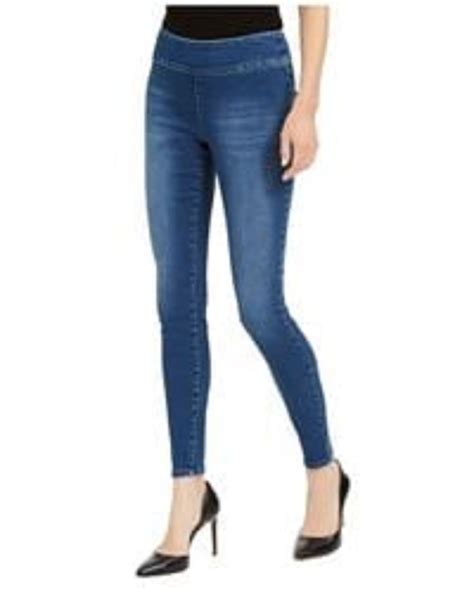 Inc International Concepts Womens Pull On Denim Jeggings Blue Size 10