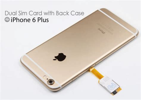 They can't act as a phone without one. Dual Sim Card Adapter with Back Case for iPhone 6 Plus - iPhoneNess