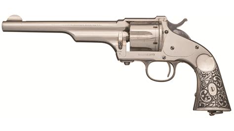 Merwin Hulbert And Co Army Model Revolver With Silver Grips Rock