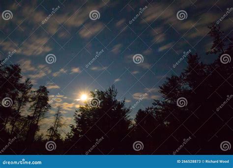 View Of Starry Night Skies In Michigan Stock Image Image Of Starry