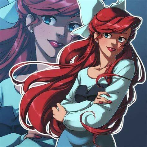 Gorgeous Anime Art Of Ariel Wouldve Loved To See Her In This Style In