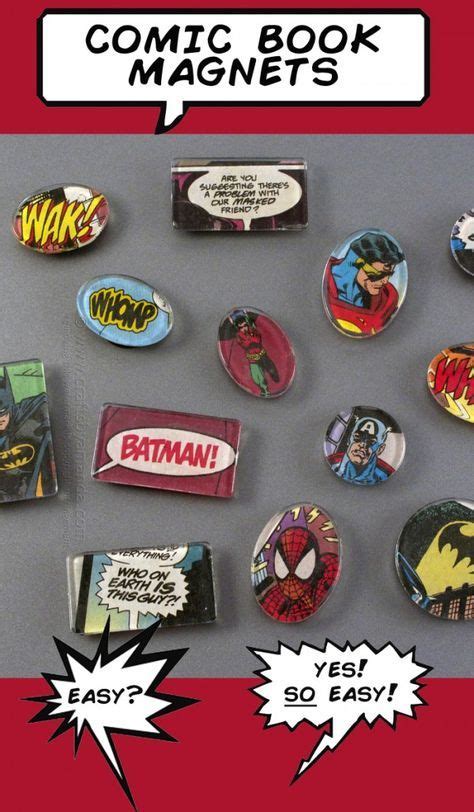 Comic Book Fans Check Out These Awesome Magnets So Easy To Make And