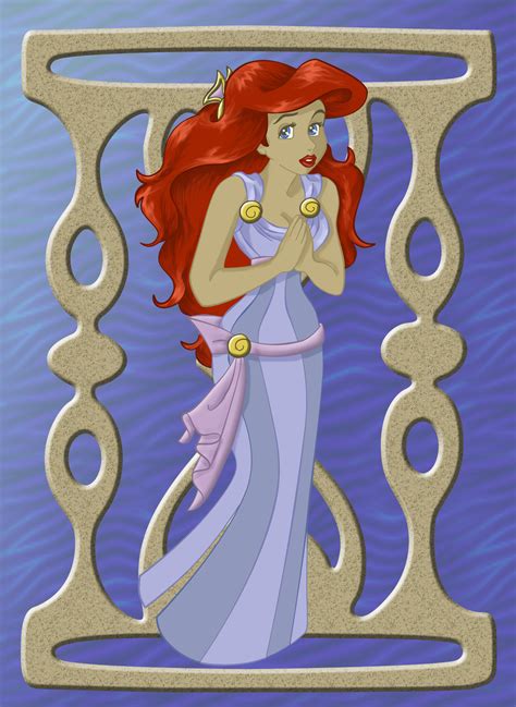 Ariel As Megara Colored By Whysp80 On Deviantart