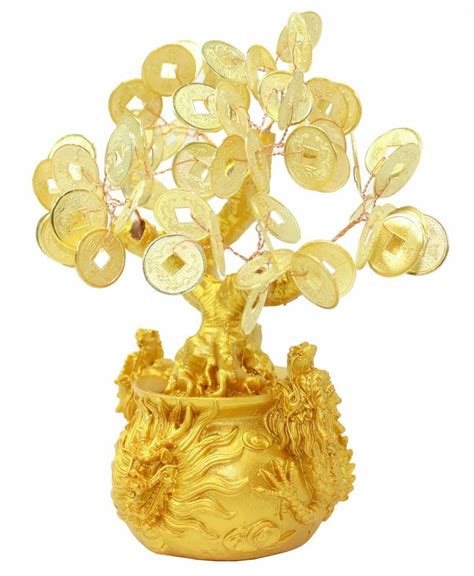 7 Feng Shui Gold Money Coins Tree In Dragon And Similar Items