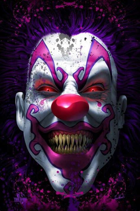 Dark Art Scary Clown Creepy Pinterest