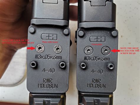 Issue With CHPWS Plates for Glock MOS : GlockMod