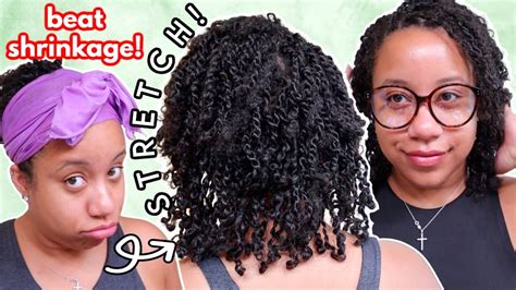 How I Stretch My Mini Twists Quick And Easy No Heat Mini Twists On Natural Hair Youtube