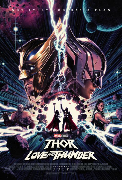 Thor Love And Thunder Poster By Matt Ferguson Marvel Cinematic