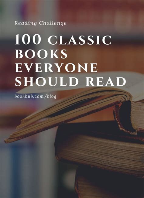 Reading Challenge 100 Classics To Read In A Lifetime Classic Books