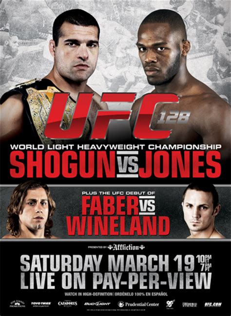 Check spelling or type a new query. UFC 128 Fight Card: Shogun vs. Jones Main Card Preview - Cageside Seats