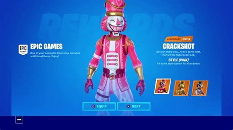 Fortnite New Crackshot Selectable Styles And New Playstation Exclusive