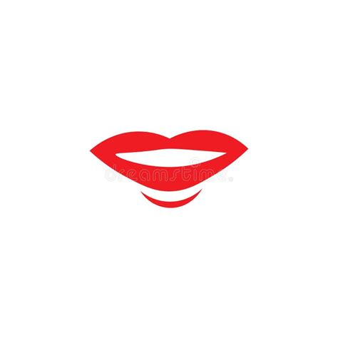 Lips Illustration Logo Vector Design Stock Vector Illustration Of