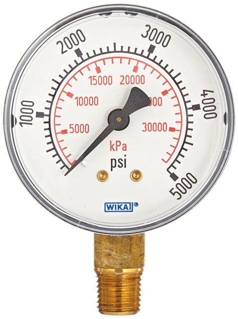 Wika 8990692 Commercial Pressure Gauge Dry Filled Copper Alloy Wetted