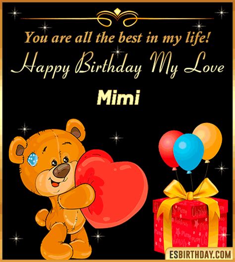 Happy Birthday Mimi  🎂 Images Animated Wishes【28 S】