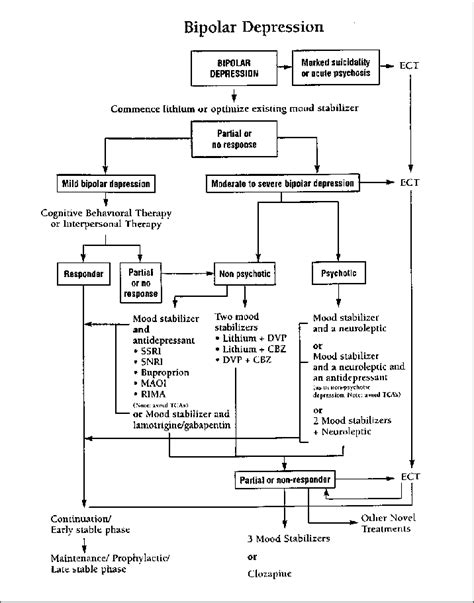 Psychotherapy is also known as talk therapy. Treatment algorithm for bipolar depression reproduced ...