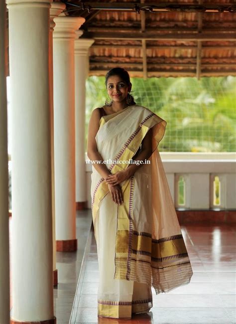 Pin By Smitha Rajeev On Kerala Saree Onam Collection Saree Models