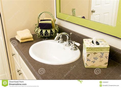 Check out our bathroom accessories selection for the very best in unique or custom, handmade pieces from our bathroom shops. Bathroom Sink With Accessories Royalty Free Stock ...