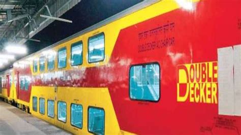And reach bangalore city at 1.20 p.m. Chennai to Bangalore Double-decker train from today
